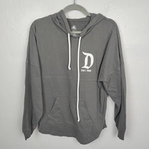 Disney Spirit Jersey Hoodie Unisex Small Full Zip Gray White Disneyland Resort